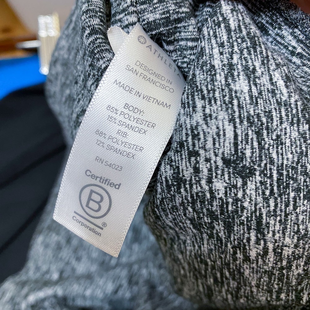 athleta exhale heel tight yoga leggings gray space heather size Medium SoftLuxe - Picture 13 of 14